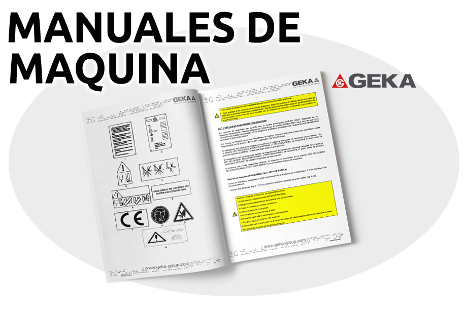 DOCUMENTACIÓN · MANUALES DE MÁQUINA GEKAshop | DOCUMENTACIÓN · MANUALES DE MÁQUINA